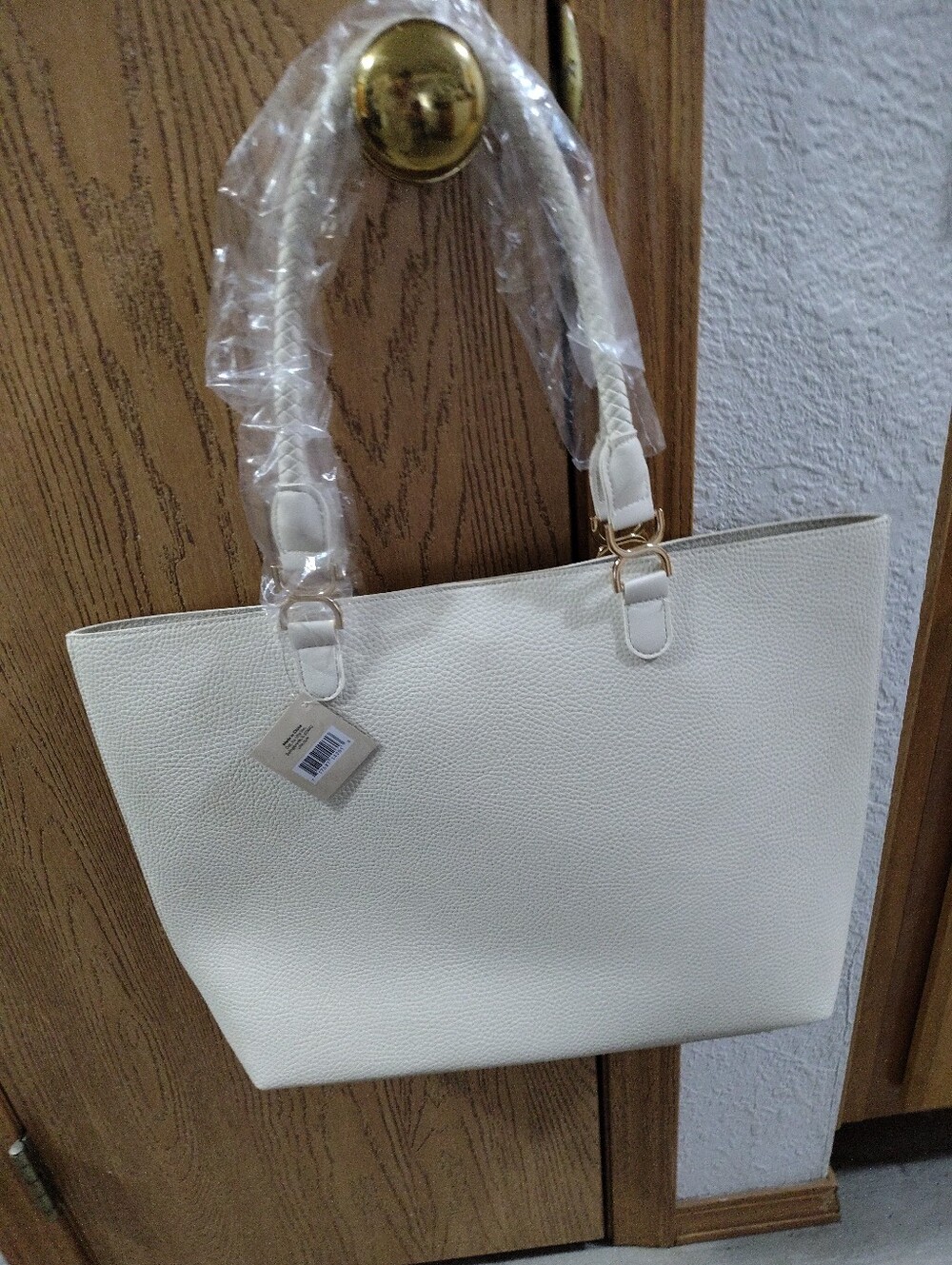 Women's Cream Tote Bag with Gold Hardwareby Ulta